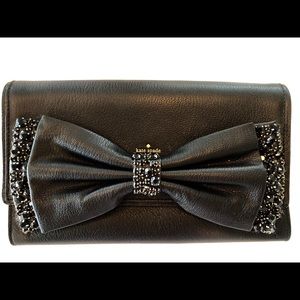 SOLD Kate Spade Rhinestone Bow Clutch Purse